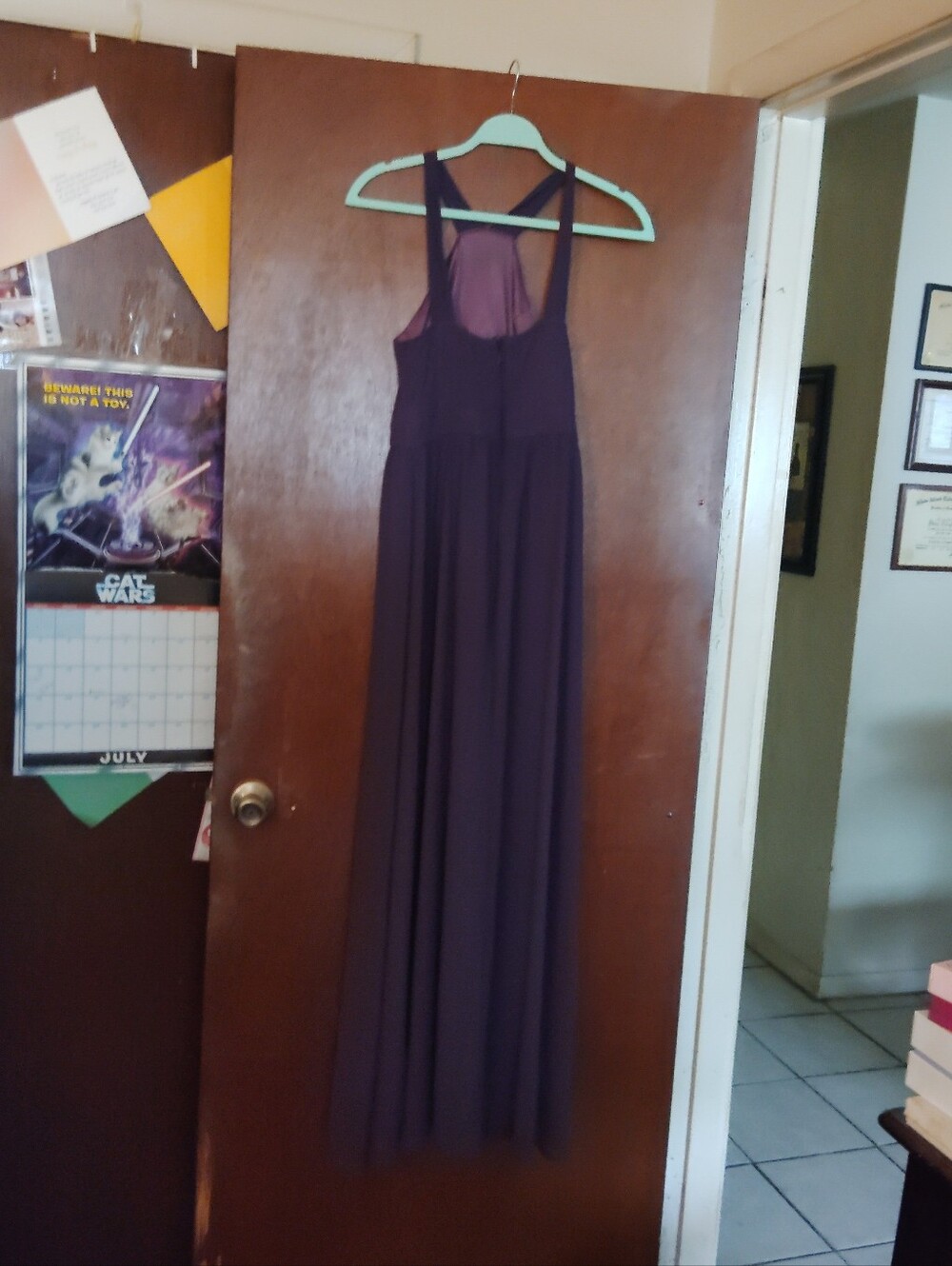 LULUS Air Of Romance Dusty Purple Maxi Dress - Size Medium - Picture 10 of 13